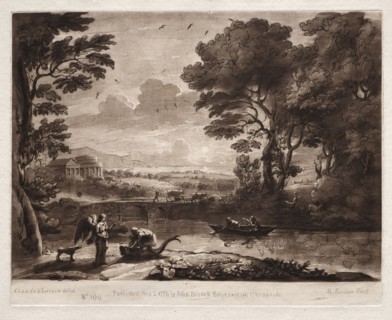 Liber Veritatis:  No. 160, Tobias and the Angel, 1774. Richard Earlom (British, 1743-1822). Etching