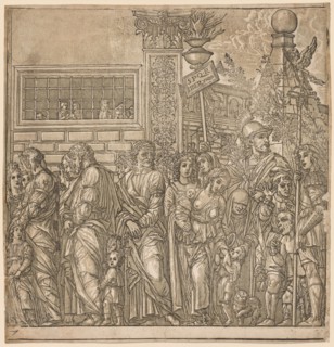 The Triumph of Julius Caesar:  Procession of Men, Women and Children, 1593-99. Andrea Andreani