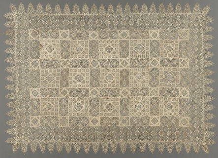 Needlepoint Lace Cloth, late 16th century. Italy, late 16th century. Linen; lace, needlepoint