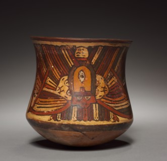 Vase, 2000 BC - 200. Peru, South Coast, Nasca. Pottery; overall: 14.5 x 14.7 cm (5 11/16 x 5 13/16