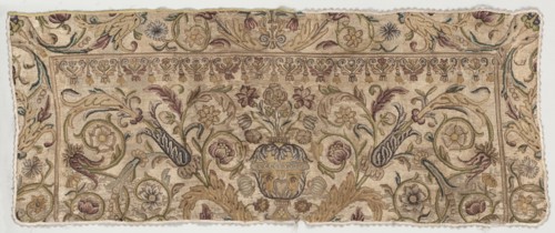 Embroidered Panel or Altar Front, 1600s. Italy, 17th century. Embroidered silk on linen; overall: