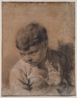 A Portrait of the Artist's Son Giacomo, c. 1735. Giovanni Battista Piazzetta (Italian, 1682-1754).