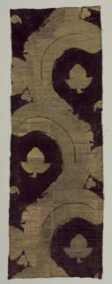 Velvet Fragment, early 1400s. Italy, early 15th century. Velvet (cut, voided, and brocaded): silk