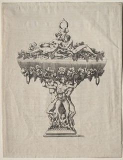 Covered Cup with Grape Festoon, mid 1500s. Copy after Antonio Fantuzzi (Italian, c. 1510-c. 1550).