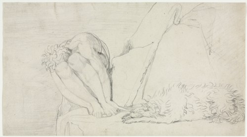 The Thought of Death alone, the Fear Destroys, c. 1795. William Blake (British, 1757-1827). Pencil;