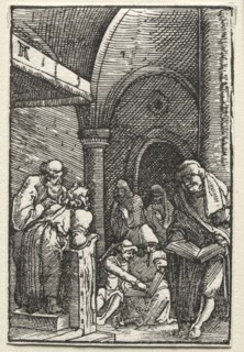 The Fall and Redemption of Man:  Christ Disputing with the Doctors, c. 1515. Albrecht Altdorfer