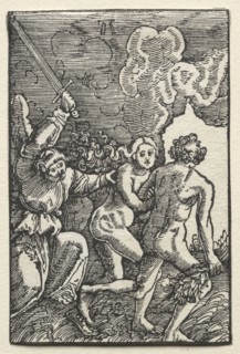The Fall and Redemption of Man:  The Expulsion from Eden, c. 1515. Albrecht Altdorfer (German, c.