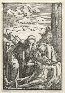 The Fall and Redemption of Man:  The Lamentation beneath the Cross, c. 1515. Albrecht Altdorfer