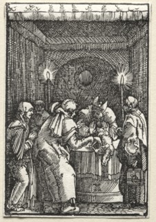 The Fall and Redemption of Man:  Joachim's Offering Rejected by the High Priest, c. 1515. Albrecht
