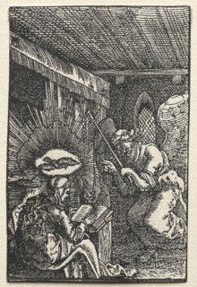 The Fall and Redemption of Man:  The Annunciation, c. 1515. Albrecht Altdorfer (German, c.