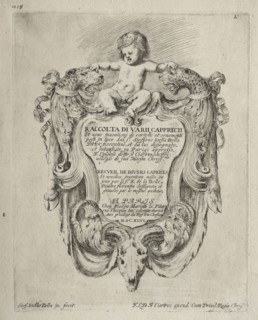 Collection of Various Caprices and New Designs of Cartouches and Ornaments:  No 1, Title Page.