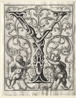New ABC Booklet:  Y, 1627. Lucas Kilian (German, 1579-1637). Engraving