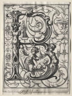 New ABC Booklet:  B, 1627. Lucas Kilian (German, 1579-1637). Engraving