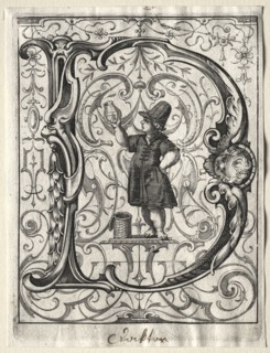 New ABC Booklet:  D, 1627. Lucas Kilian (German, 1579-1637). Engraving