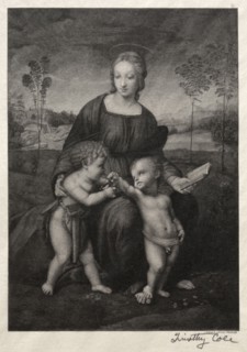 Old Italian Masters:  The Madonna of the Goldfinch, 1888-1892. Timothy Cole (American, 1852-1931).