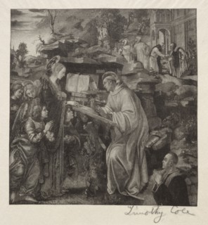 Old Italian Masters:  Madonna Appearing to St. Bernard, 1888-1892. Timothy Cole (American,