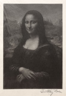 Old Italian Masters:  Mona Lisa, 1888-1892. Timothy Cole (American, 1852-1931). Wood engraving