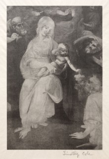 Old Italian Masters:  Madonna and Child, 1888-1892. Timothy Cole (American, 1852-1931). Wood