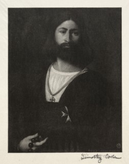 Old Italian Masters:  Knight of Malta, 1888-1892. Timothy Cole (American, 1852-1931). Wood