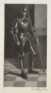 Old Italian Masters:  St. Liberale, 1888-1892. Timothy Cole (American, 1852-1931). Wood engraving