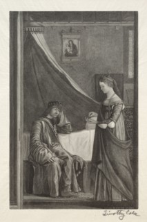 Old Italian Masters:  St. Ursula with her Father, 1888-1892. Timothy Cole (American, 1852-1931).