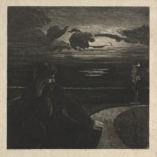Night, from On Death, Part I, Opus XI (Nacht, Vom Tode, Erster Teil, Opus XI), 1889. Max Klinger