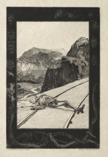 Vom Tode I, (Opus II, 1889) No. 8. Max Klinger (German, 1857-1920). Etching and aquatint