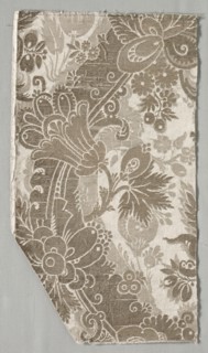 Textile Fragment, 1700s. Italy, 18th century. Brocade (?); silk and metal; overall: 43.2 x 24.1 cm