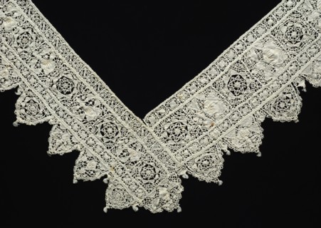 Needlepoint (Reticella) Lace Edging, 17th century. Italy, 17th century. Lace, needlepoint: linen;