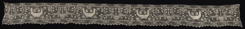 Border with Double-Headed Birds and Vases with Vines and Flowers, 19th century. Italy, Sardinia,