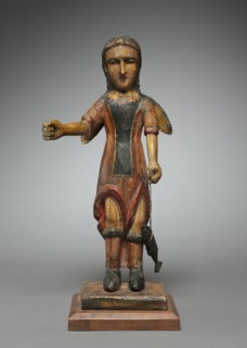 San Rafael - Archangel: santo de bulto, 1600s-1700s. America, New Mexico, 17th-18th century.