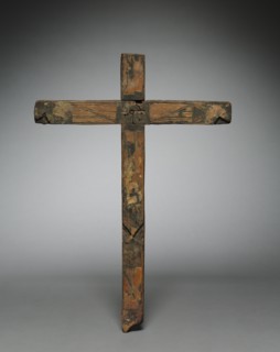 Straw Inlay Cross, 1600s-1700s. America, New Mexico, 17th-18th century. Straw; overall: 38.2 x 26 x