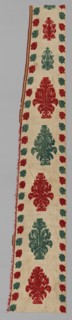 Portion of a Bed Tent, 1700s. Greece, Dodecanese Islands, Rhodes, 18th century. Embroidery: silk on