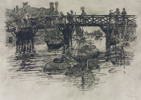 San Pietro in Castello, Venice, 1883. Frank Duveneck (American, 1848-1919). Etching