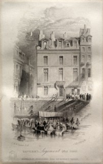 Napoleon's Logement, Quai Conti, 1835. John Horsburgh (British, 1791-1869), after Joseph Mallord