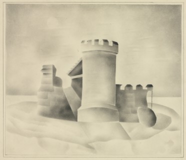 Ruins by Moonlight, 1890. Mary Altha Nims (American, 1817-1907). Pencil; image: 13.3 x 15.6 cm (5