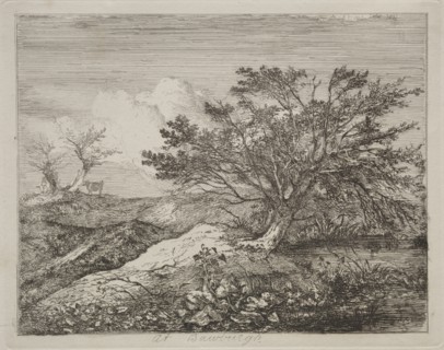 At Bawburgh, 1813. John Crome (British, 1768-1821). Etching
