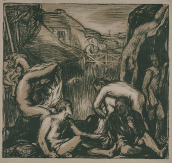 The Mill-Pond, 1905. Charles Hasslewood Shannon (British, 1863-1937). Color lithograph