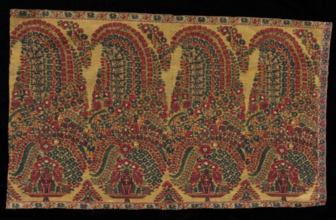 Border Fragment of a Shawl, early 1800s. India, Kashmir, early 19th century. Tapestry twill; wool;