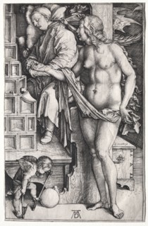 The Dream of the Doctor, c. 1500. Albrecht Dürer (German, 1471-1528). Engraving; image: 19 x 12.2