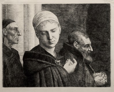 The Baptism, 1870. Alphonse Legros (French, 1837-1911). Etching