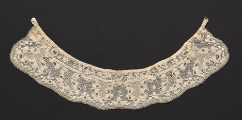 Collar, 1800s. France or Switzerland, 19th century. Embroidery; cotton; overall: 55.9 x 6.7 cm (22