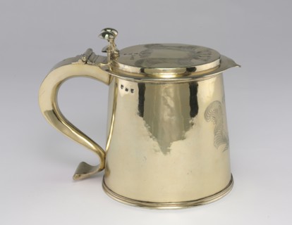 Tankard, 1665. England, London, 17th century. Silver gilt; diameter: 20.7 x 14.3 cm (8 1/8 x 5 5/8
