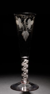 Ale Glass, 1750-1799. England, 18th century. Glass; diameter: 5 cm (1 15/16 in.); overall: 17.5 x 7