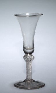 Wine Glass, 1750-1799. England, 18th century. Glass; diameter: 6.7 cm (2 5/8 in.); overall: 17.5 x