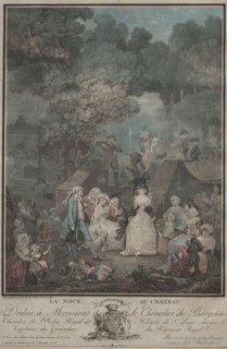 La Noce au Château, 1789. Philibert Louis Debucourt (French, 1755-1832). Engraving