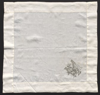 Embroidered Handkerchief, 19th century. Spain, Teneriffe, 19th century. Embroidery: linen; average:
