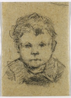 Emil Gauguin as a Child, Wearing a Collared Shirt, c. 1875-1876. Paul Gauguin (French, 1848-1903).