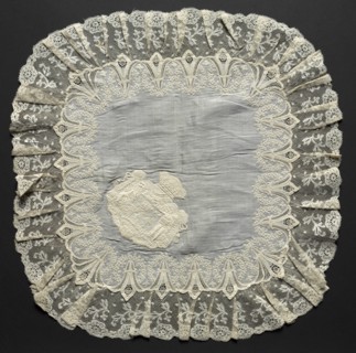 Embroidered Handkerchief, second half of 19th century. Switzerland, second half of 19th century.