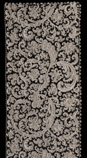Needlepoint (Venetian Raised Point) Lace Flounce, second half of 17th century. Italy, Venice,